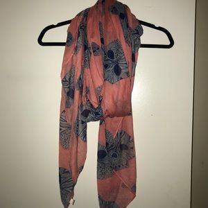 Peach & Blue Scarf
